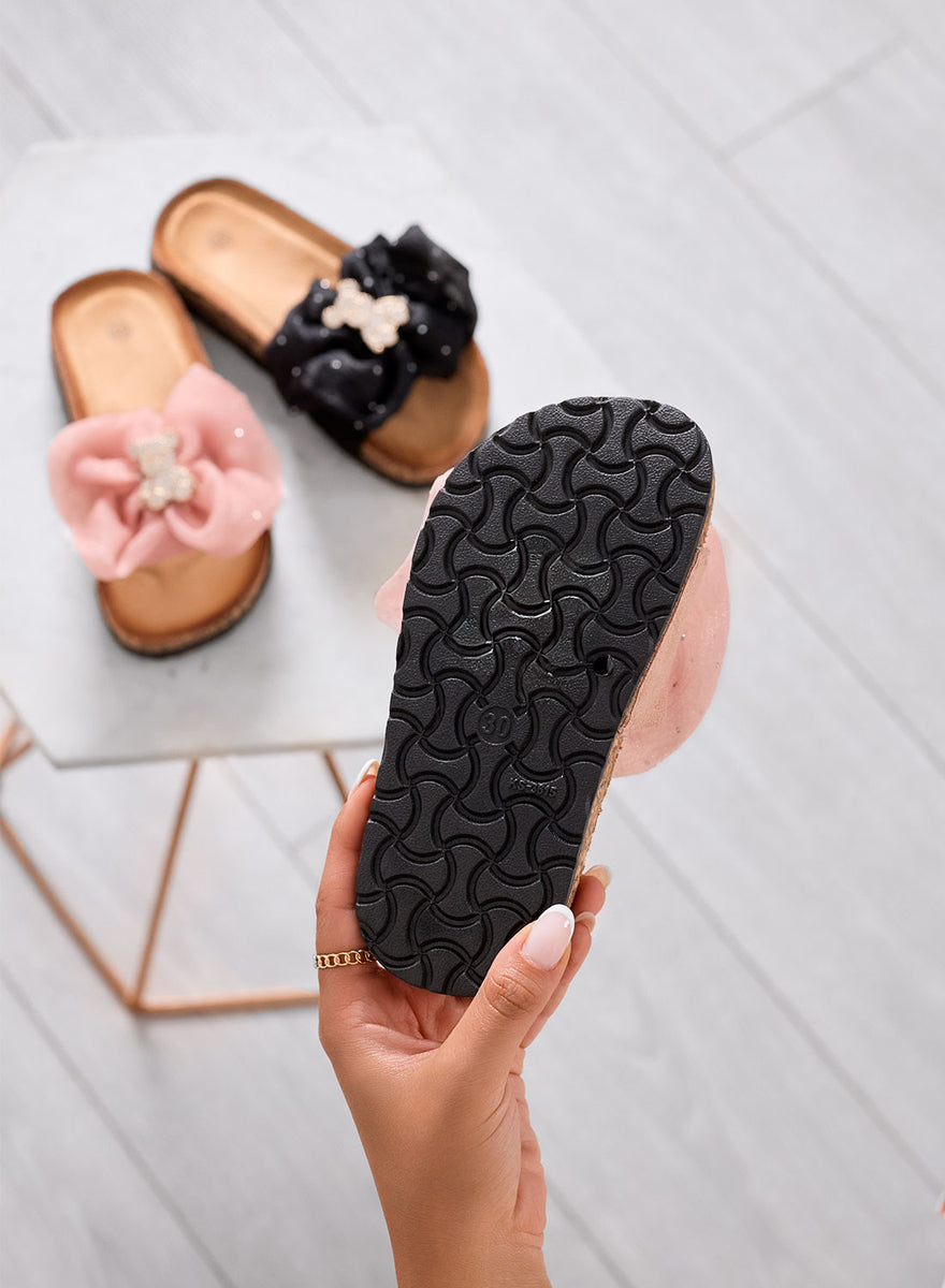 Palado Ciabatte Donna Cres Laccate Rosa - Sandali Con Sughero Naturale E Suola In Pelle Scamosciata (41 EU)