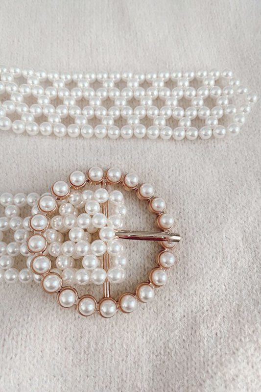 Cintura bianca in perle
