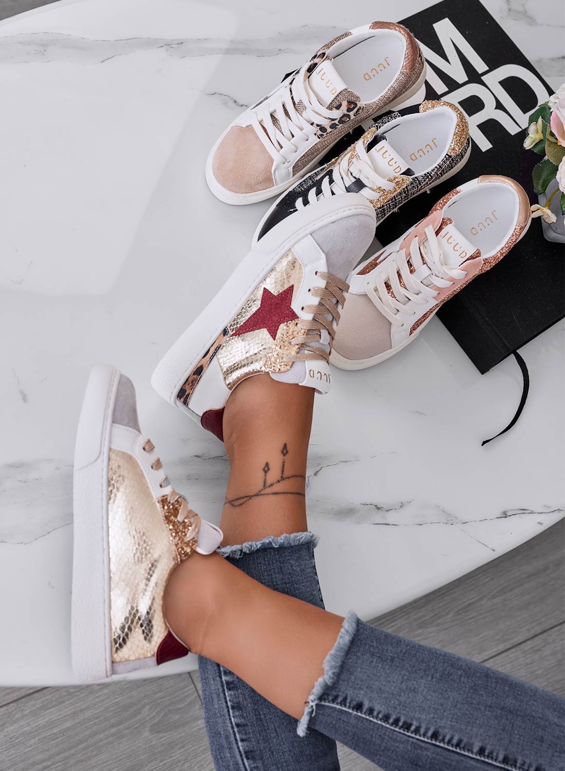 Via Condotti Scarpe Scarpe Basse Con Stella Sneakers Basse Scarpe