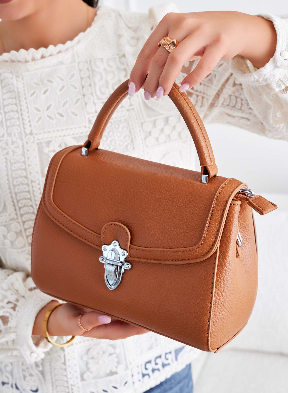 Sac camel avec bandoulière B232