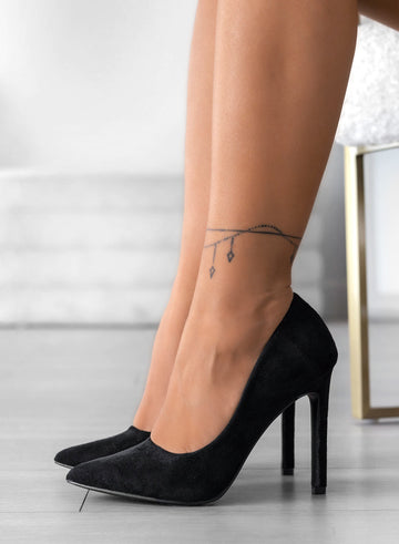 BERTA - Alexoo black suede pumps with stiletto heel