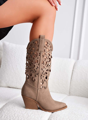 CANOSA - Perforated mud camper ankle boots
