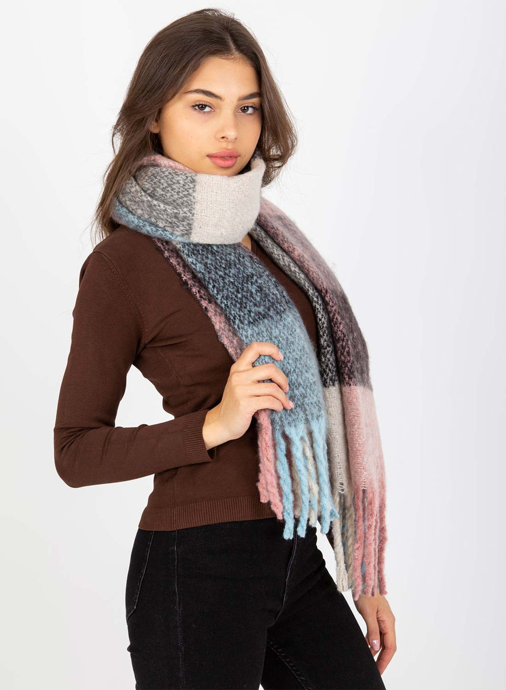 Sciarpa oversize multicolor