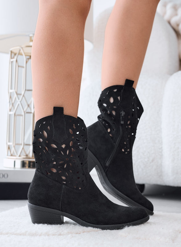 LEGACY - Stivaletti camperos  traforati estivi neri