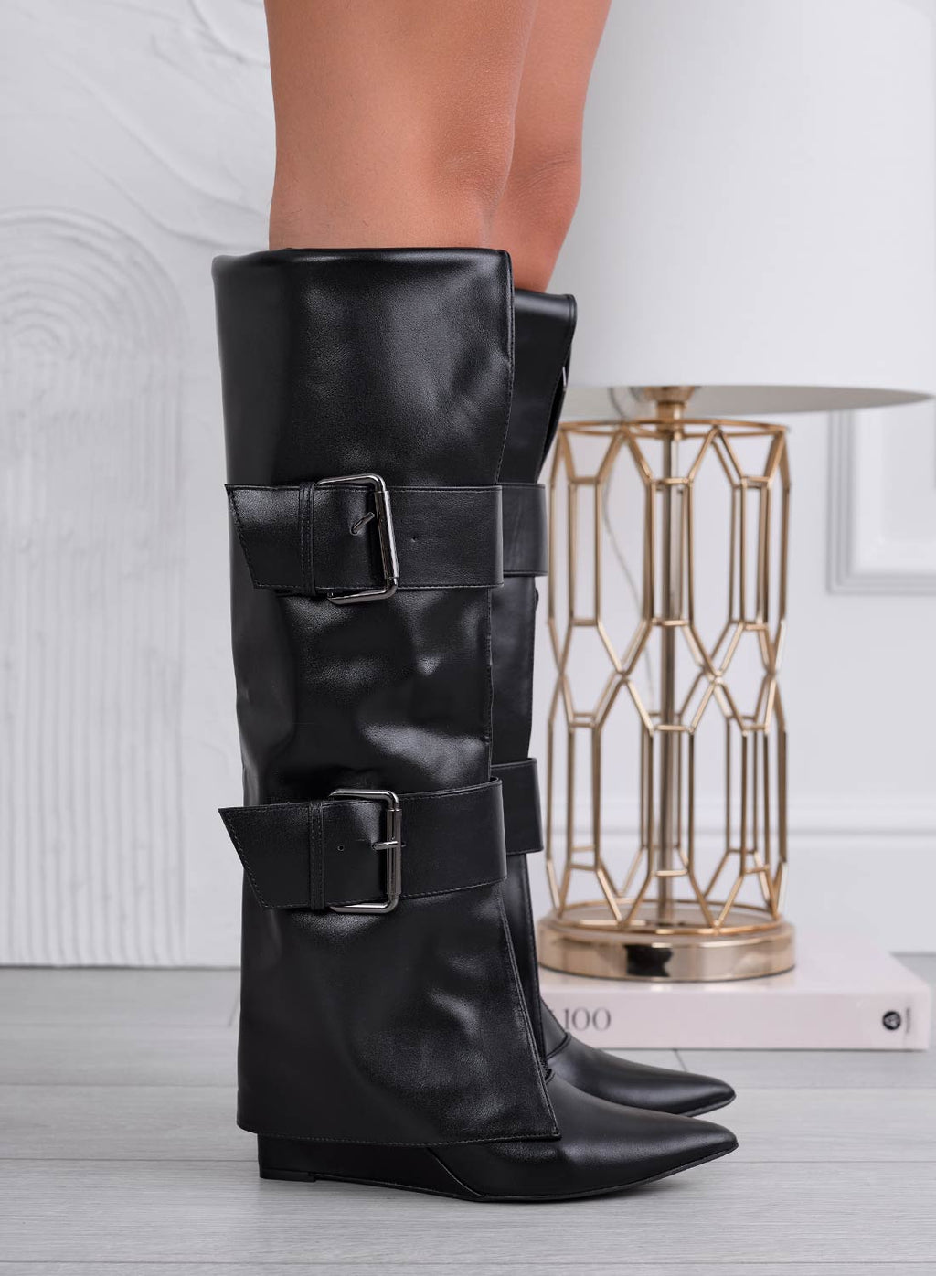 MEDELLIN - Bottes noires avec zip et boucles