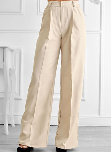 Pantalone beige a palazzo