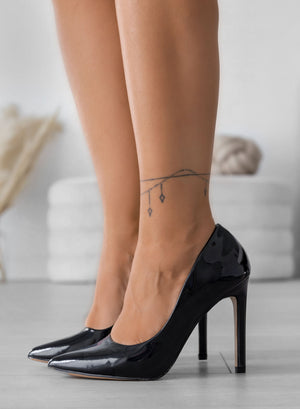 BERTA - Black Alexoo pumps with stiletto heel