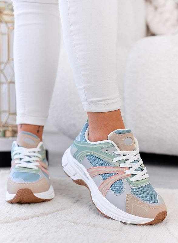 ANGELA - Multicolor Sporty Sneakers with Comfort Sole