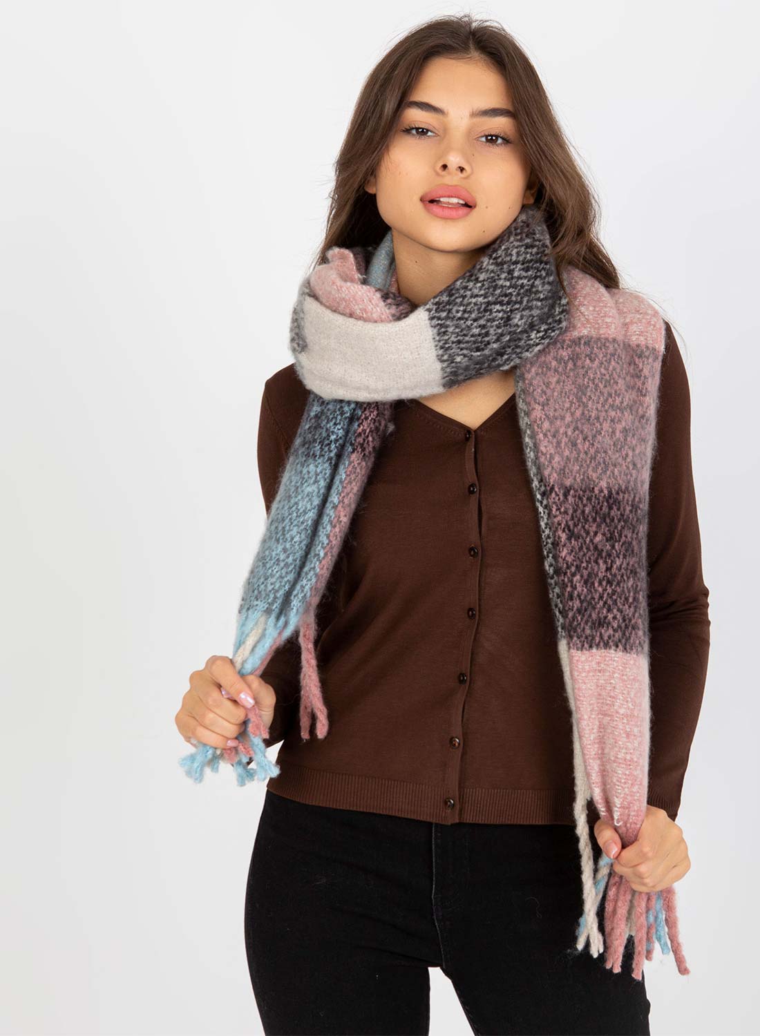 Sciarpa oversize multicolor