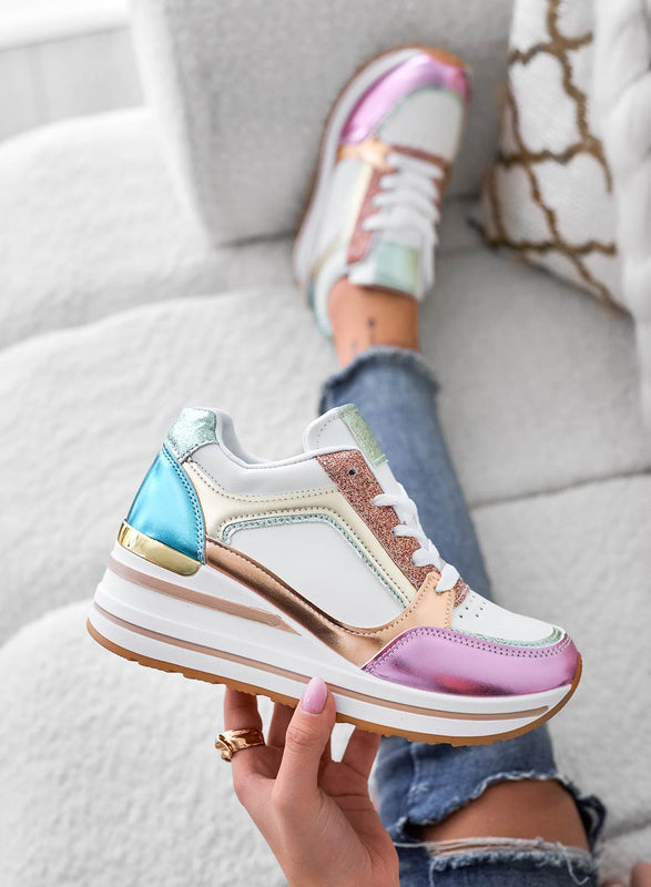 SALEM - Sneakers multicolor con inserti glitter