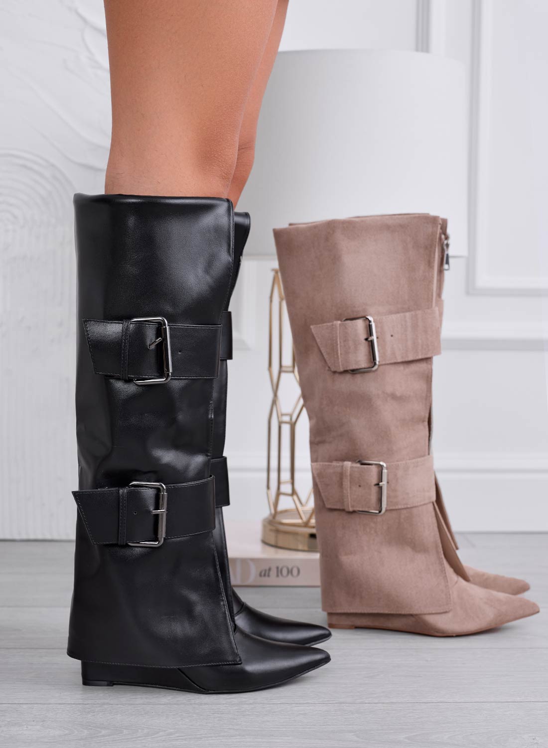 MEDELLIN - Bottes noires avec zip et boucles