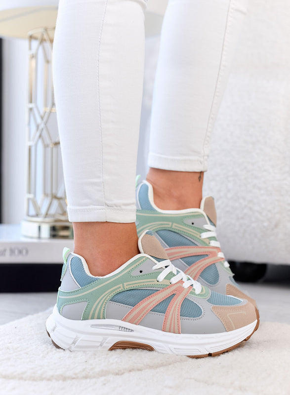 ANGELA - Multicolor Sporty Sneakers with Comfort Sole