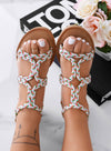 MARIAH - Sandali bassi argento in corda