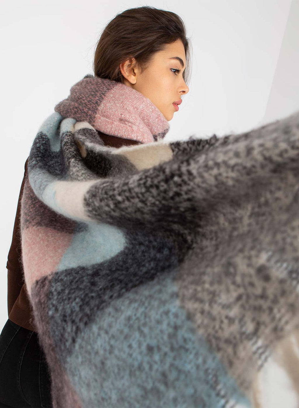 Sciarpa oversize multicolor