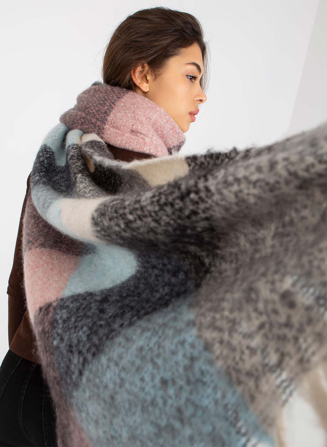 Sciarpa oversize multicolor