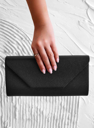 Black B216 clutch bag
