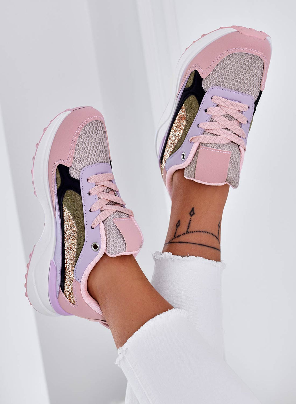 ADRIENNE - Sneakers rosa multicolor sportive