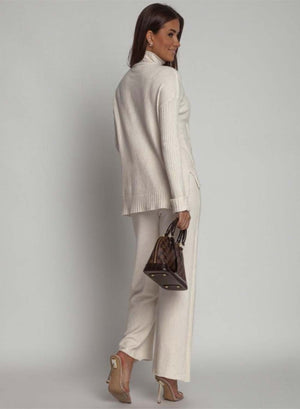 Beige knit set