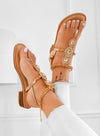 LIBRA - Sandali infradito gioiello Alexoo oro rosa