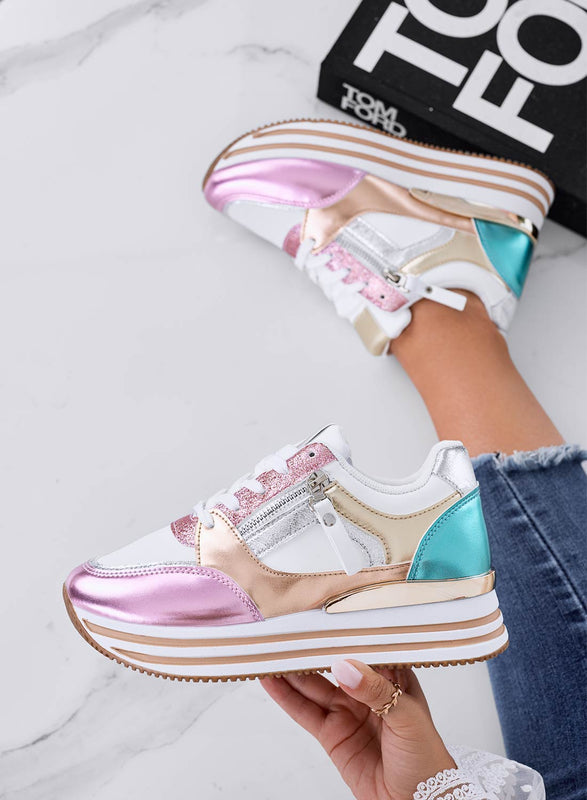 JANNY - Sneakers multicolor con zeppa