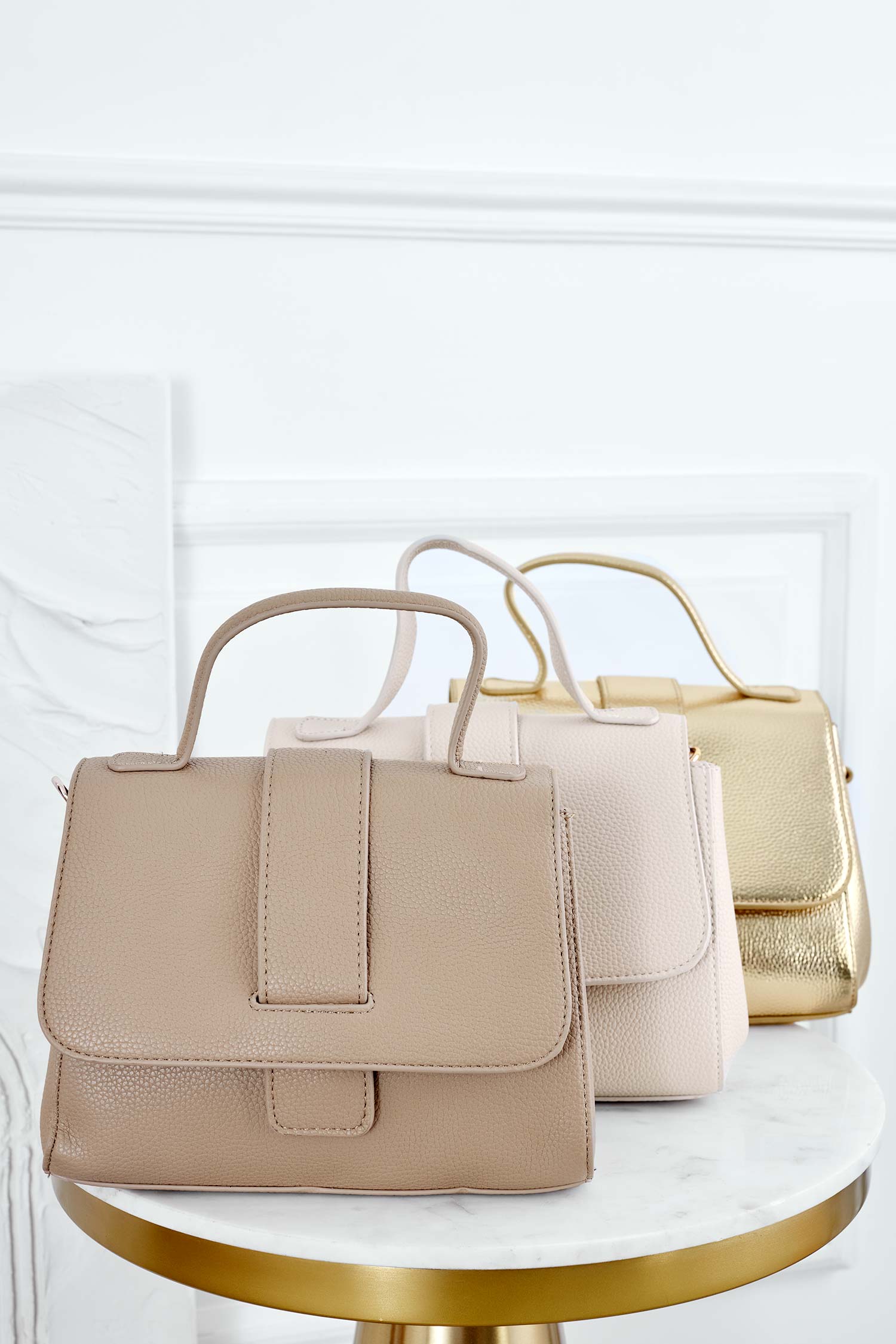 Sac taupe avec bandoulière B230