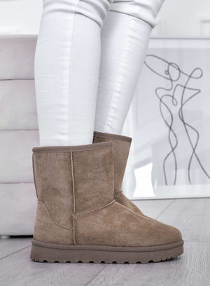 Warm padded mud ankle boots