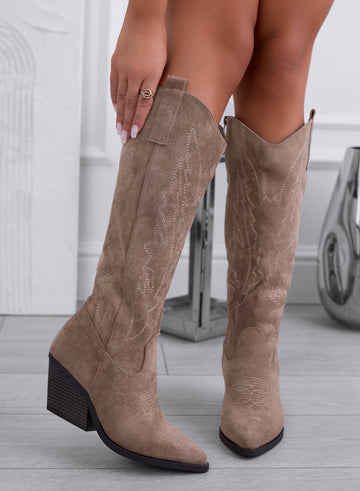 ADAM - Mud camper boots with embroidery