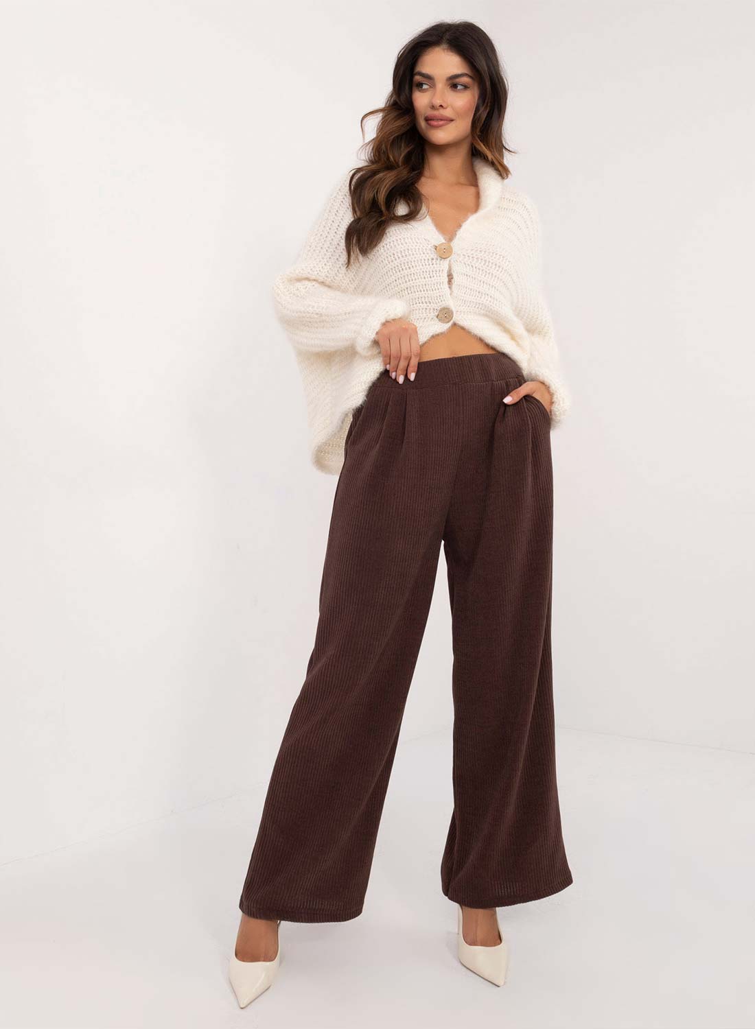Brown corduroy trousers