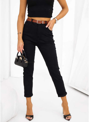 Black skinny trousers