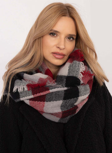 Black scarf with contrasting panels