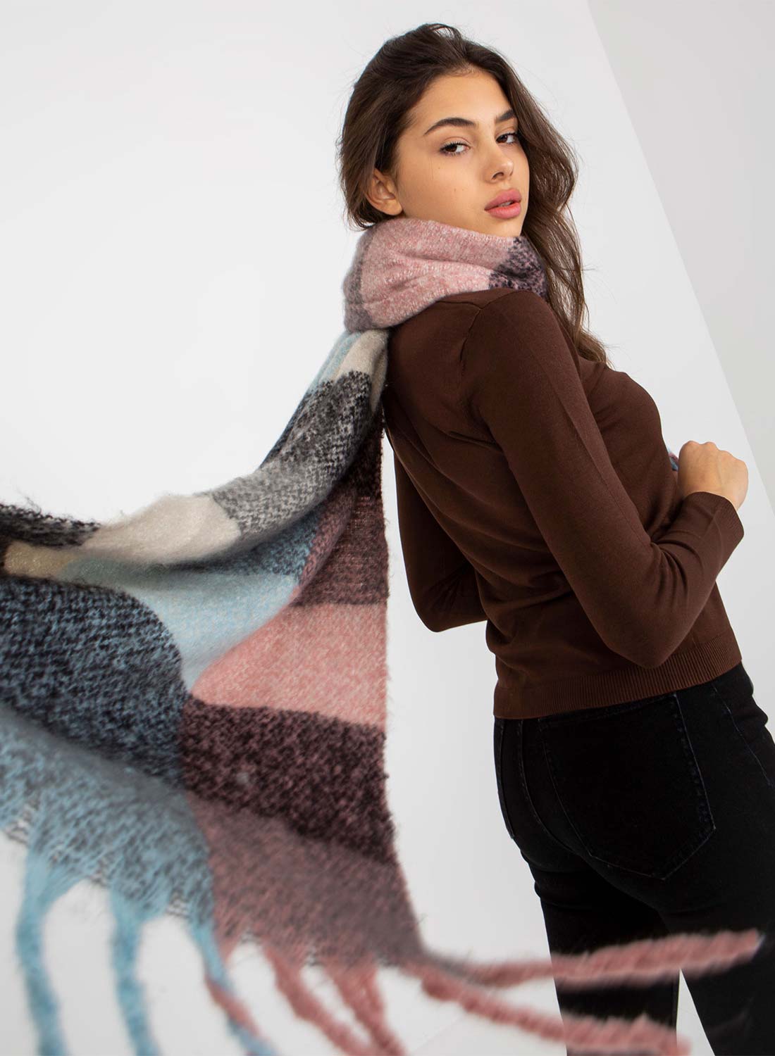 Sciarpa oversize multicolor
