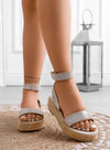 VEGAS - Sandali espardrilles beige gioiello Alexoo