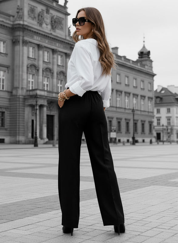 Black palazzo trousers
