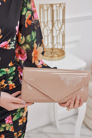 B206 nude clutch bag