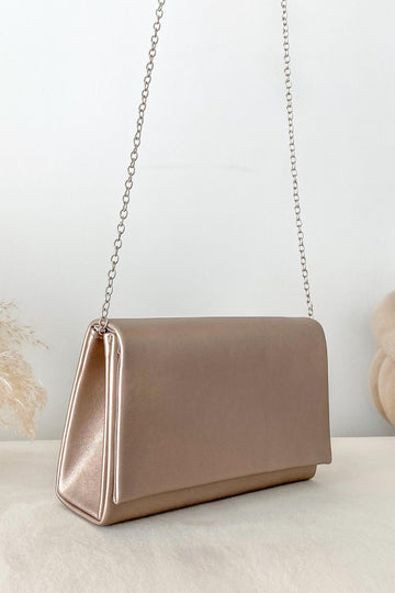 Bronze B211 clutch bag in faux leather