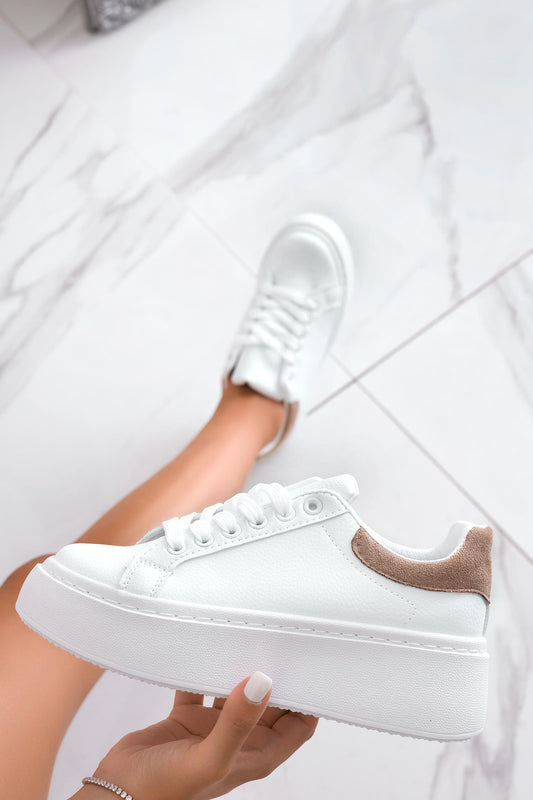 SAMIRA - Sneakers bianche con retro fango