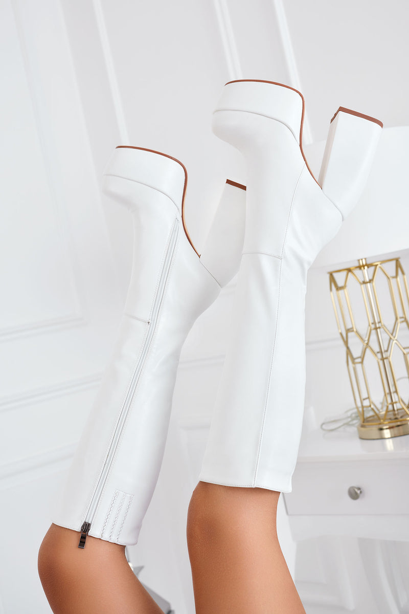 Stivali Da Astronauta Aeromax Taglia Grande Bianchi Con Toppe - Foto 9