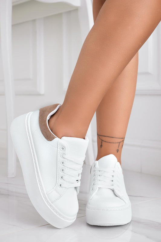 SAMIRA - Sneakers bianche con retro fango